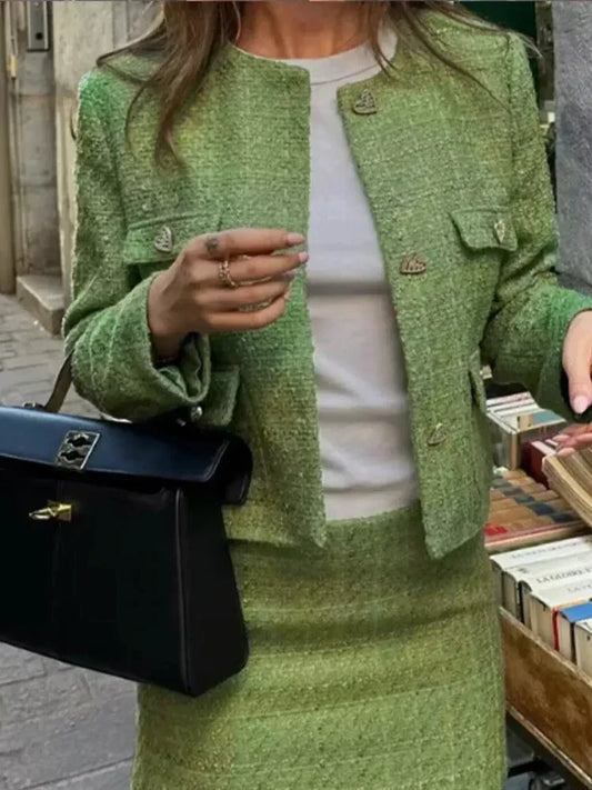 LIVIA - ENSEMBLE VESTE ET JUPE